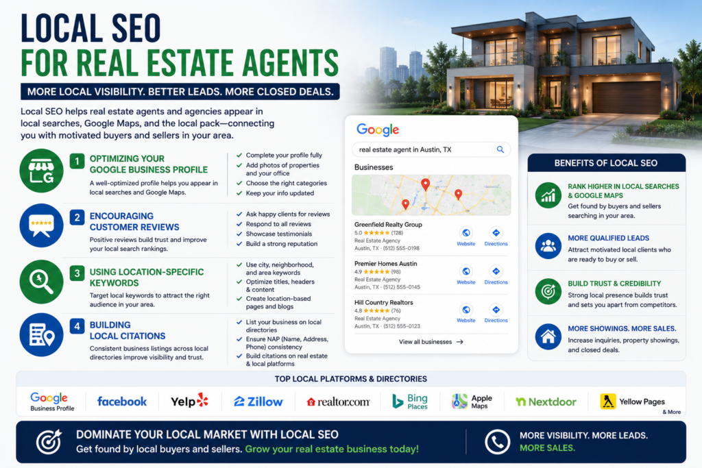 Google Business Profile optimization for real estate agents