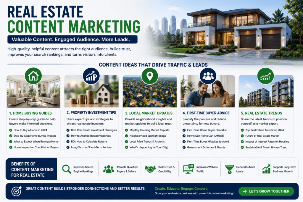 Content marketing strategies for real estate 